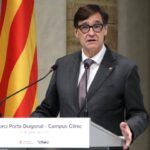 El president de la Generalitat, Salvador Illa, a Palau (Blanca Blay, ACN)