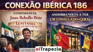 Cartell de la conferència iberista amb Juan Rebollo Bote
