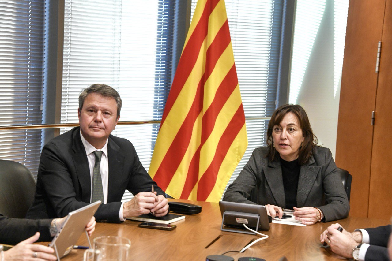 José Antonio Santano i Sílvia Paneque en reunió a la Generalitat de Catalunya