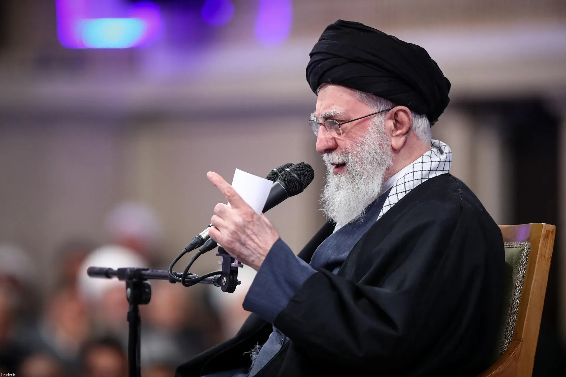 Alí Jamenei, líder supremo de Irán, en un acto en Teherán el 17 de febrero de 2026 (Oficina del Líder Supremo)