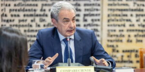José Luis Rodríguez Zapatero durant la seva intervenció a la comissió d'investigació al Senat (Senat)