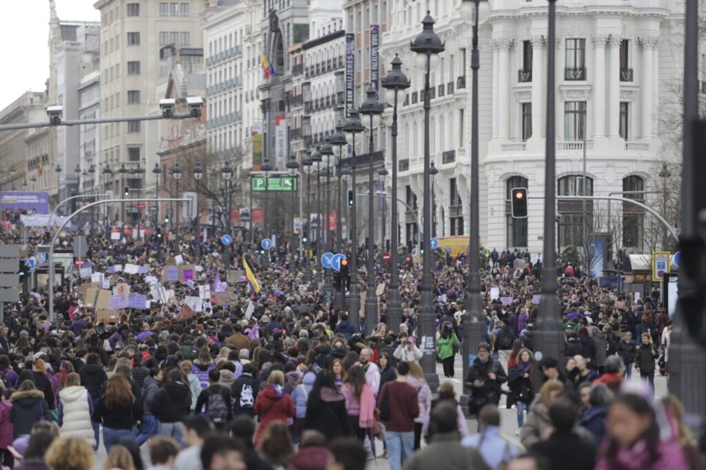 Manifestació a Madrid pel Dia Internacional de la Dona (CCOO, X)
