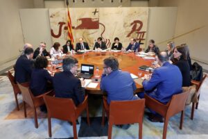 Reunió del Consell Executiu de la Generalitat per aprovar un crèdit al BEI.
