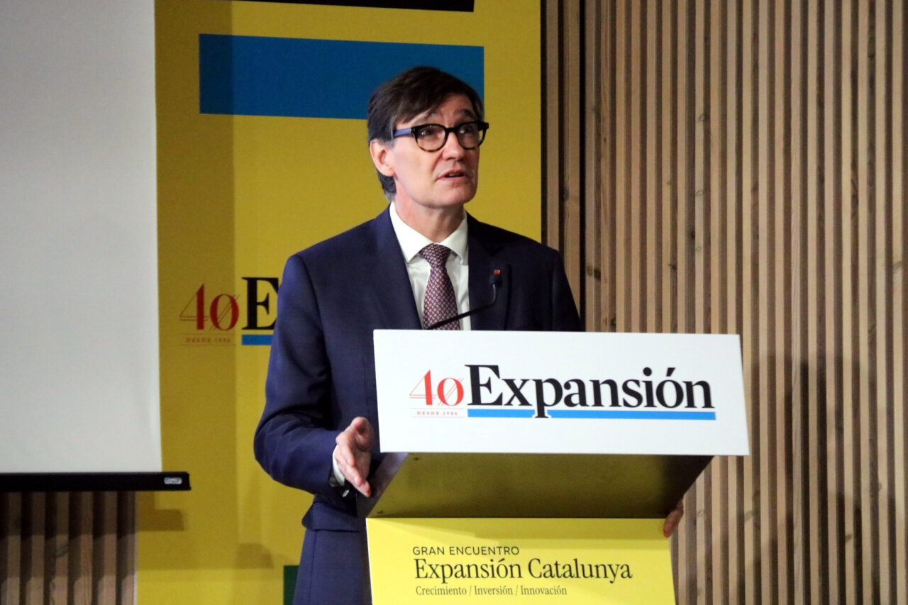 Salvador Illa parlant sobre ajudes econòmiques per la guerra a l'Iran