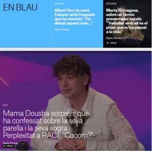 Portada de la secció En Blau del 21 de març