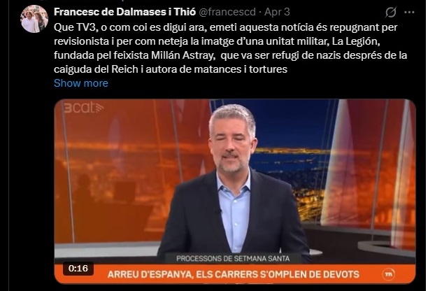 Francesc de Dalmases i Toni Cruanyes presentant notícies a TV3