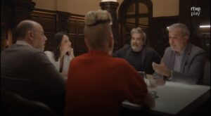 Jaume Collboni amb els presentadors del programa No se n'ha parlat prou