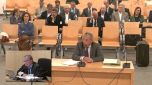 Jordi Pujol Ferrusola durant la seva declaració a l'Audiència Nacional