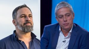 Santiago Abascal i Albert Om en un debat públic