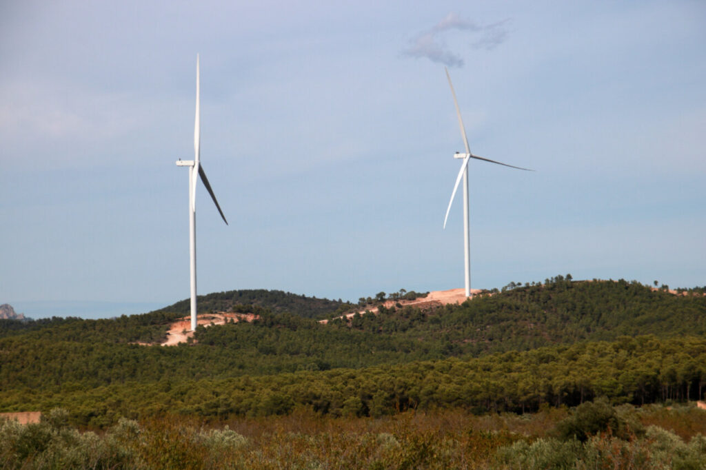 aerogeneradors, energia eòlica, Les Colladetes del Perelló