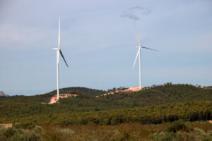 aerogeneradors, energia eòlica, Les Colladetes del Perelló