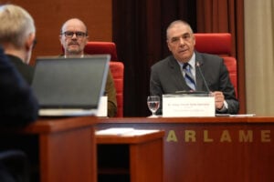 Josep Tomàs Salàs, director de l'Oficina Antifrau de Catalunya, en una compareixença.