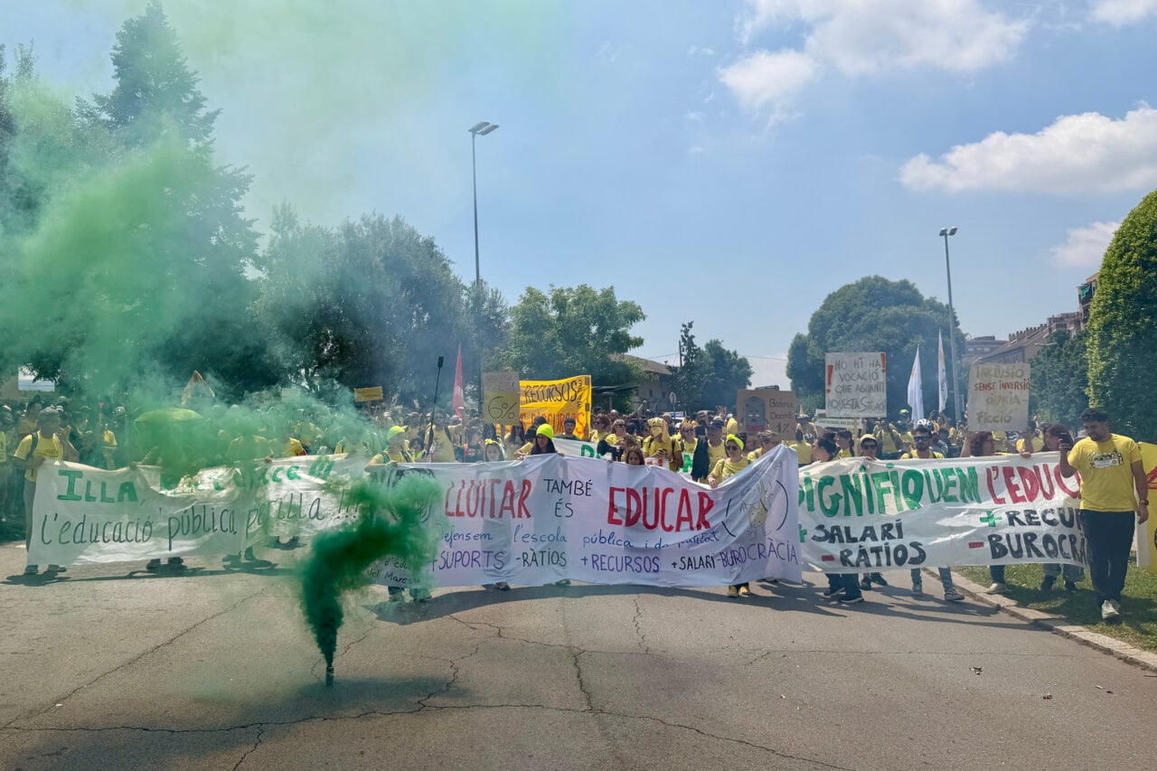 Manifestació de docents (Jordi Pujolar - ACN)