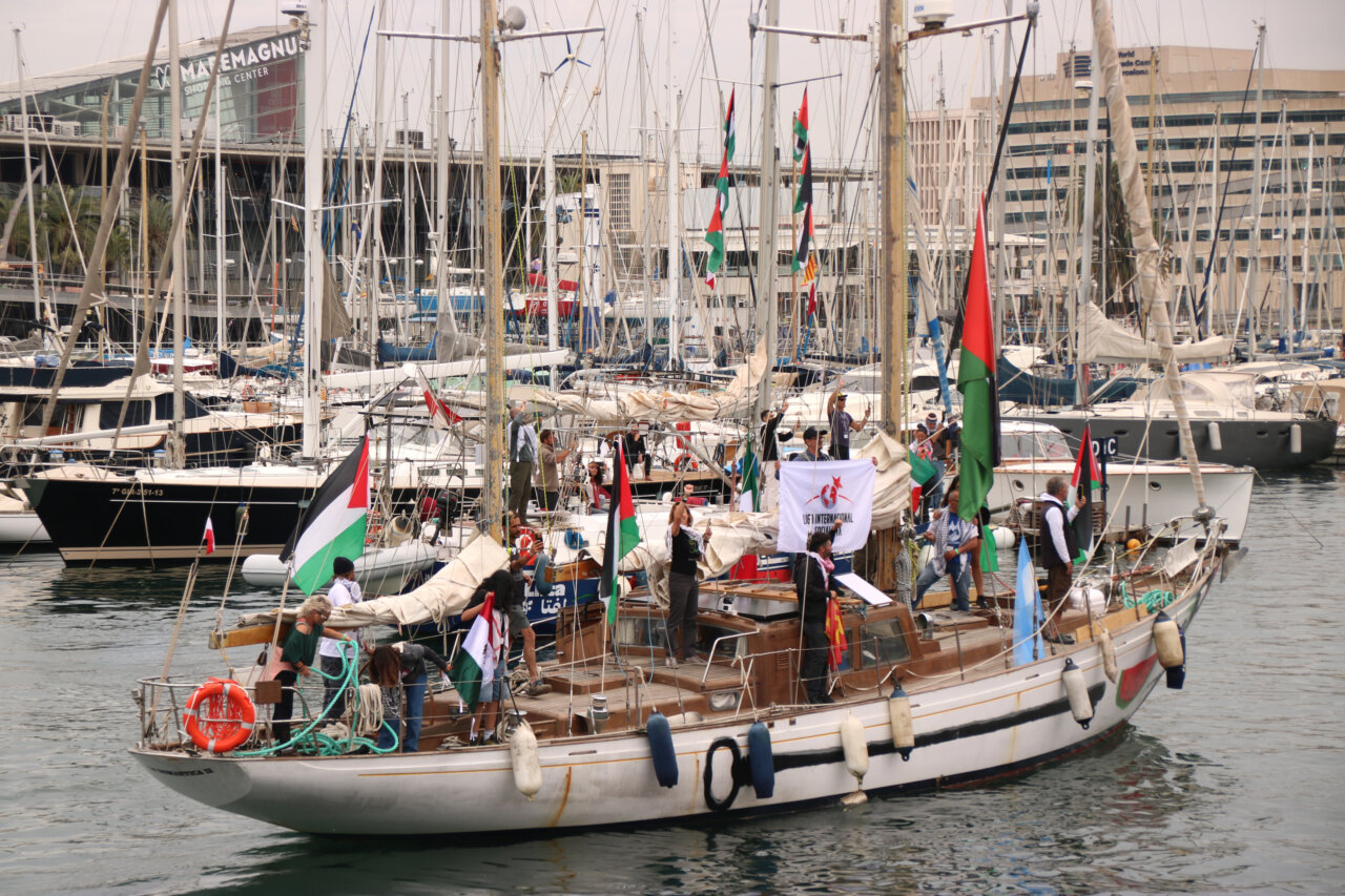 Embaracions de la Flotilla (Albert Hernàndez - ACN)