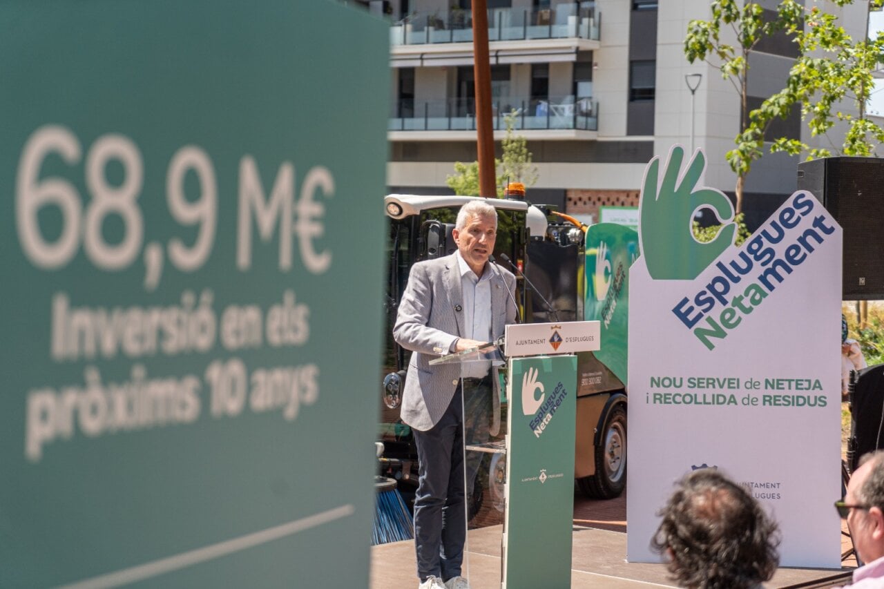 Presentació del nou servei de neteja a Esplugues