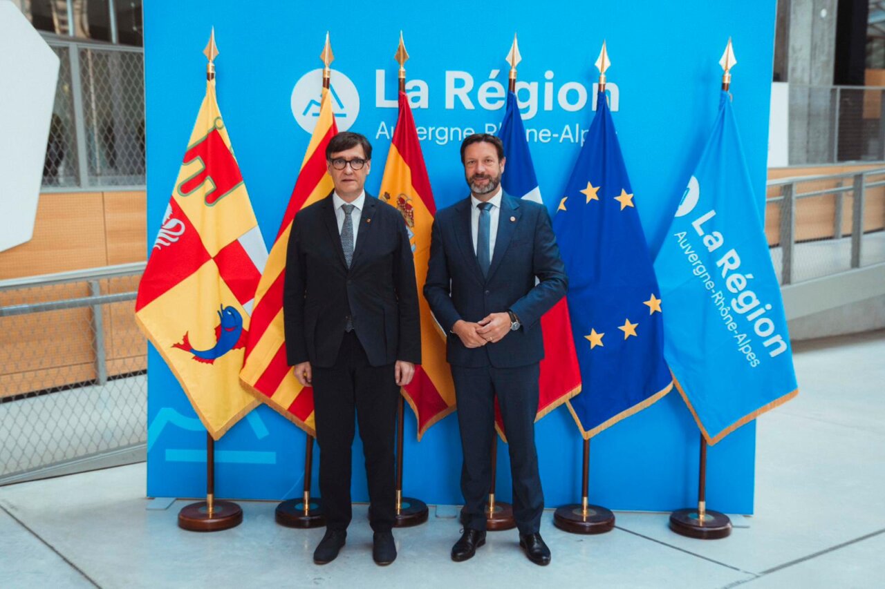 Salvador Illa i Fabrice Pannekoucke en reunió oficial