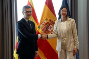 Félix Bolaños i Núria Parlon ((ACN)
