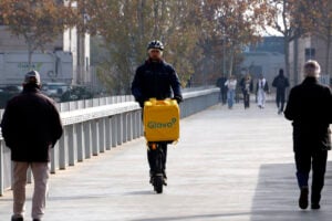 Repartidor de Glovo (Roger Segura - ACN)