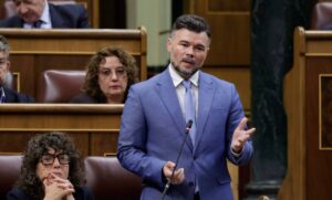 Gabriel Rufián parlant al Congrés dels Diputats (Congrés)