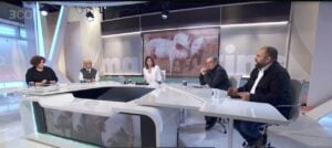 Participants en una tertúlia del programa Els matins a TV3