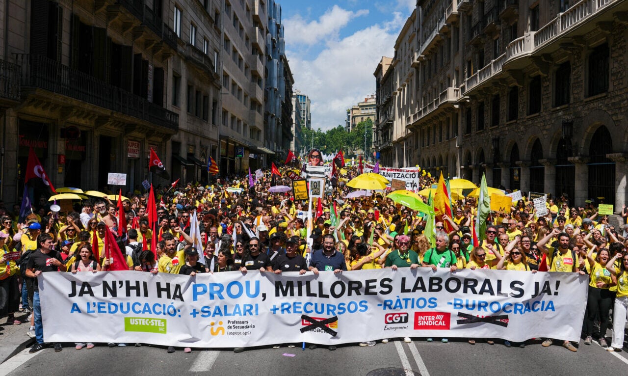 Manifestació de docents a Barcelona (ACN)