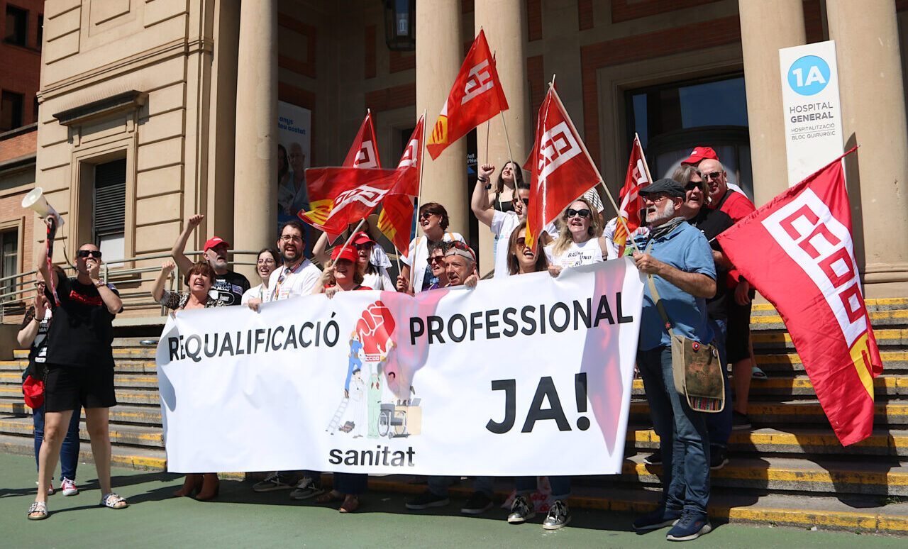 Tècnics sanitaris en vaga a l'Hospital Vall d'Hebron (ACN, Norma Vidal)