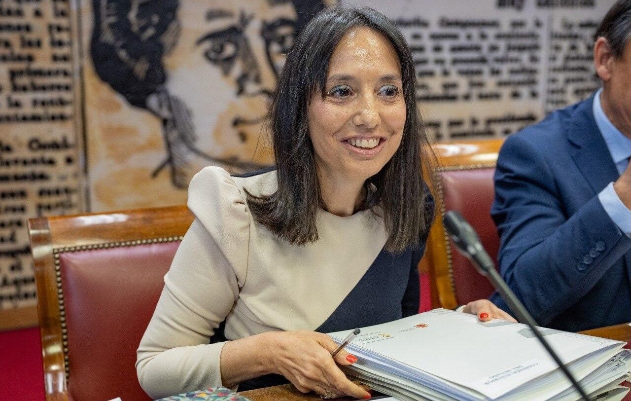La directora general de la Guàrdia Civil durant una compareixença al Senat