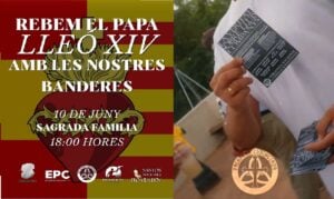 Octavetes de Palestra Christiana contra Lluís Companys durant la visita del Papa.