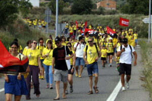 Docents mobilitzats a Tàrrega (Roger Segura - ACN)