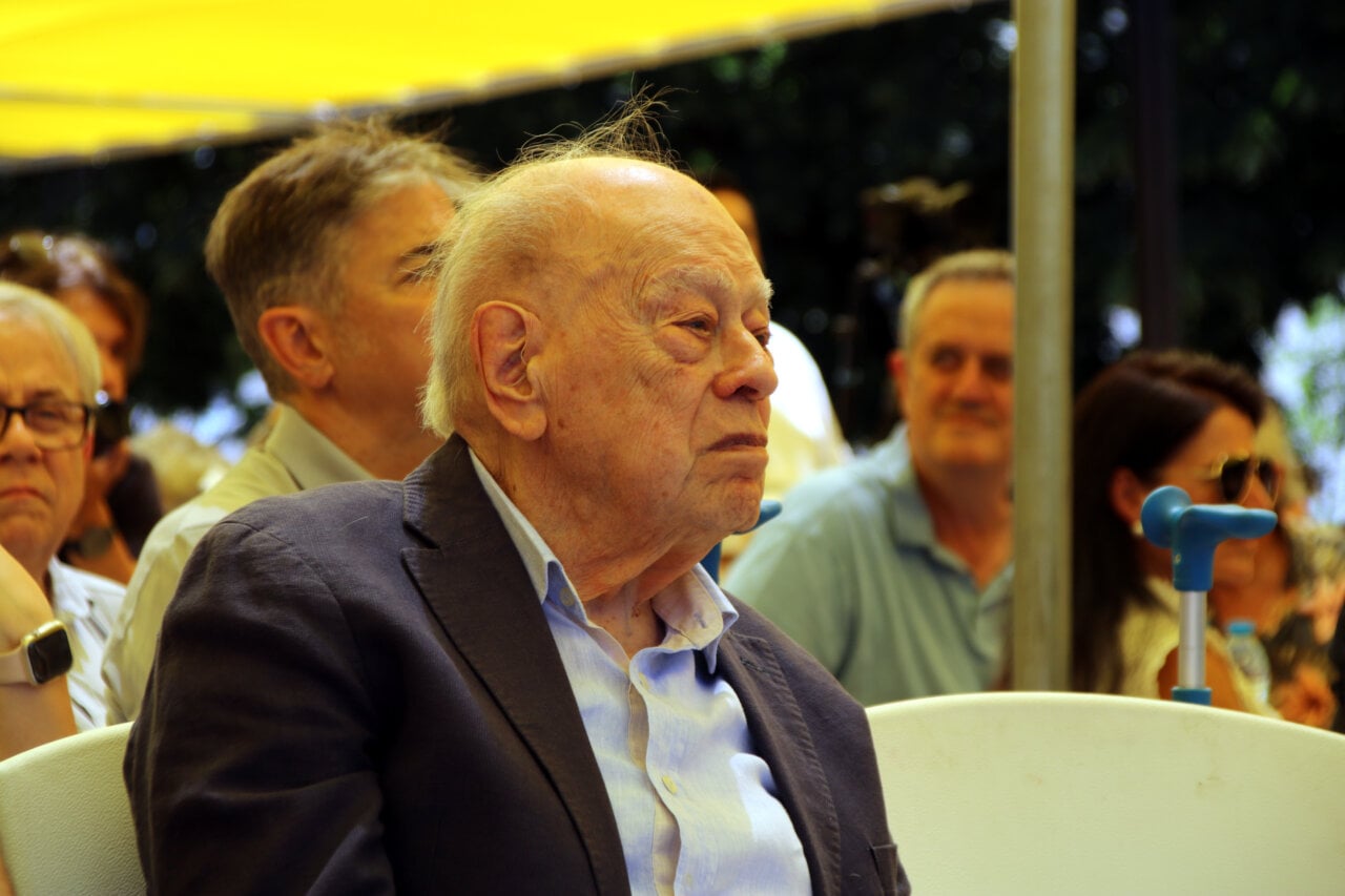 L'expresident Jordi Pujol en l'acte d'homenatge organitzat per la JNC a Planoles (Berta Artigas Fontàs, ACN)