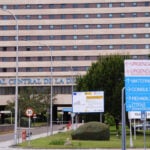 L'hospital militar Gómez Ulla de Madrid, aquest diumenge (Javier Barbancho, ACN)