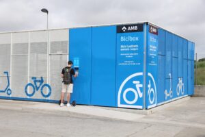 Nou aparcament Bicibox a l'estació de Rodalies del Prat de Llobregat