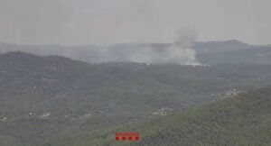 Incendi forestal a Sant Quirze Safaja