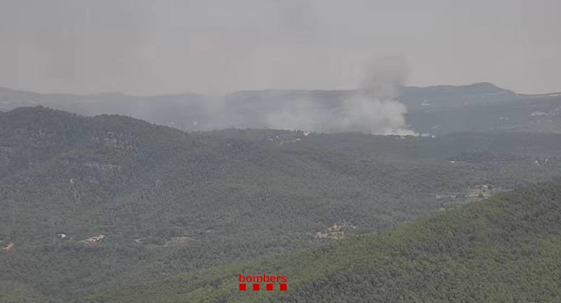 Incendi forestal a Sant Quirze Safaja