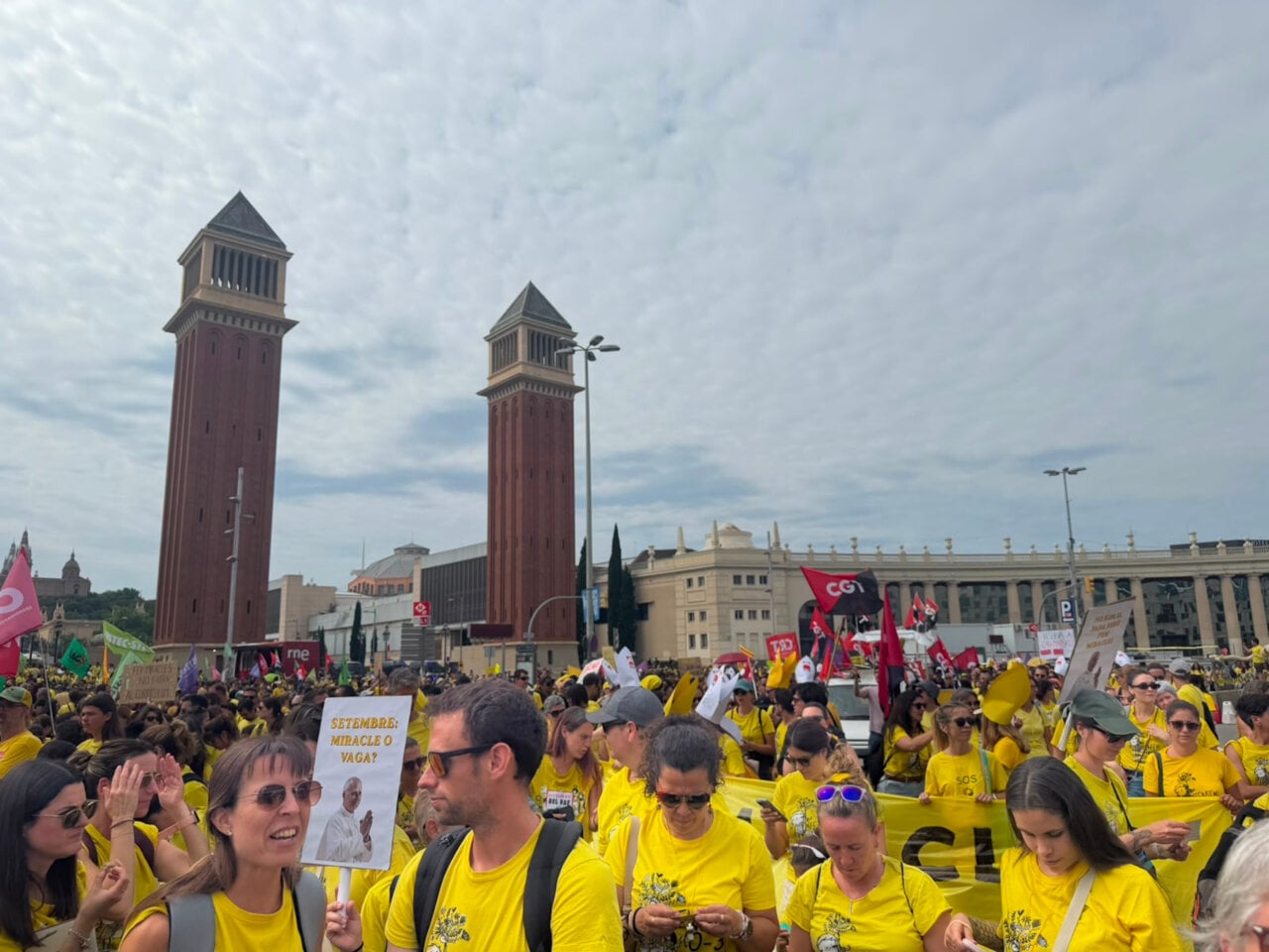 Mobilització dels docents a Barcelona (ACN)