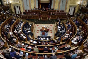 El ple del Congrés, en una sessió del febrer del 2025 (Congrés dels Diputats)