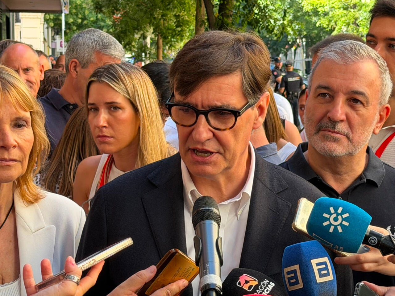 El president de la Generalitat, Salvador Illa, al Comitè Federal del PSOE (Roger Pi de Cabanyes, ACN)