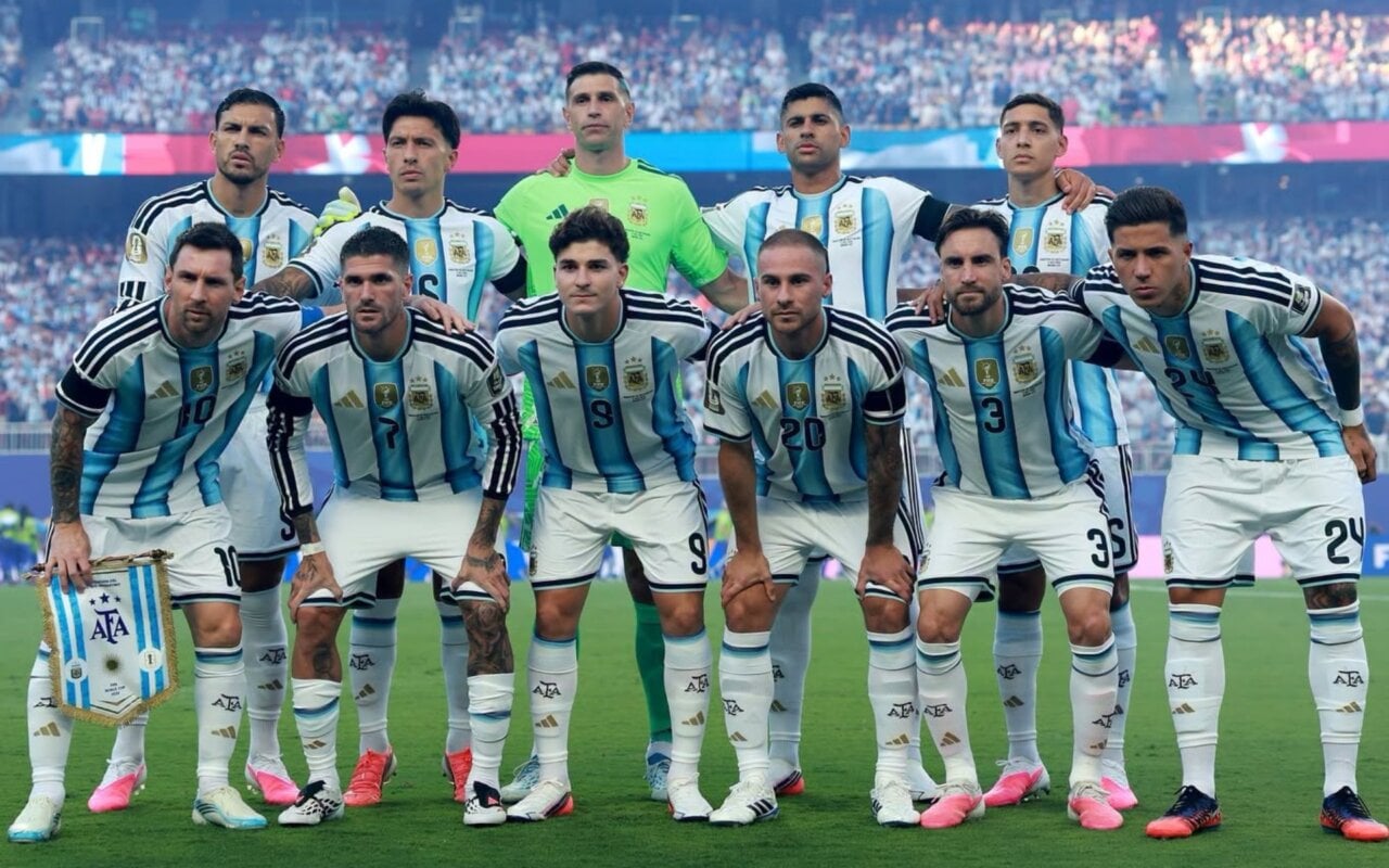 Selecció argentina de futbol en un partit del Mundial 2026