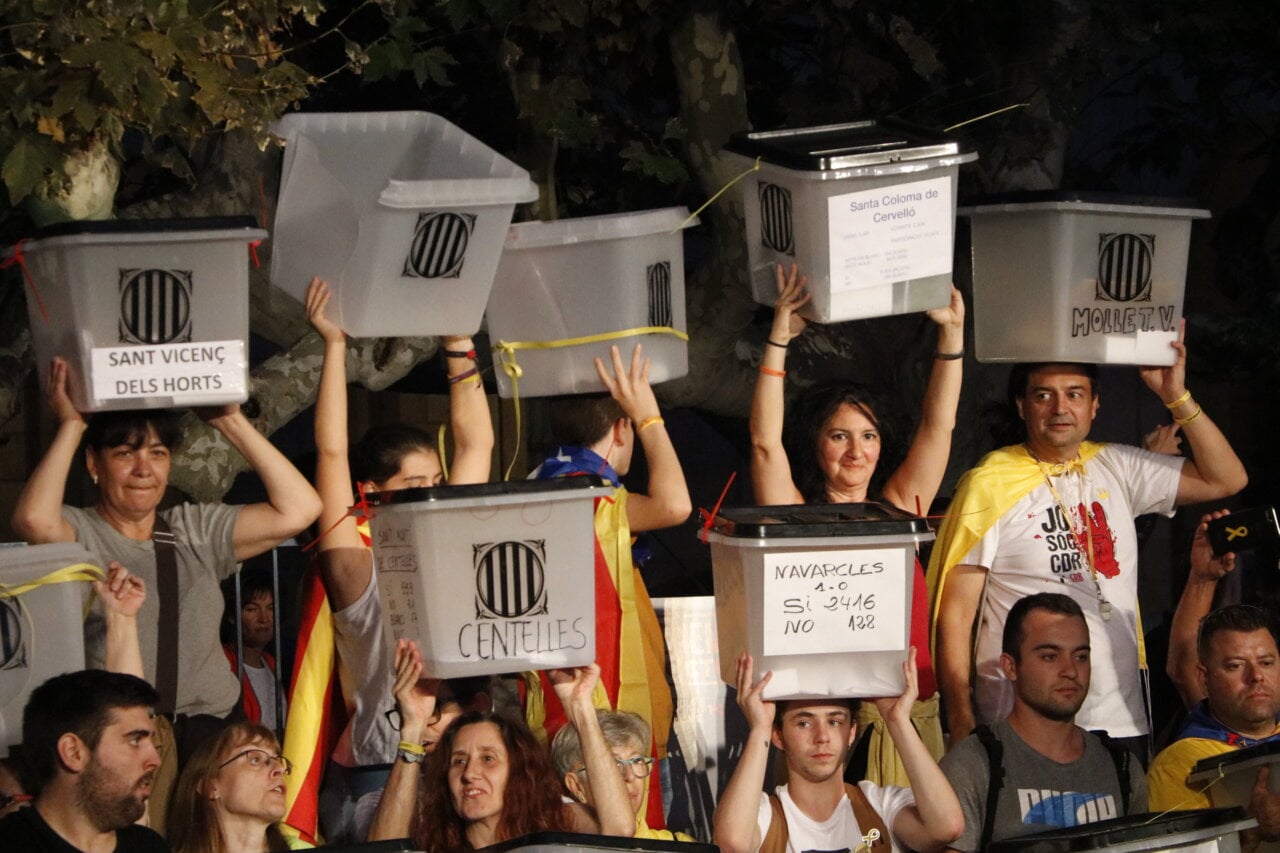 Acte del primer aniversari de l'1-O (Laura Busquets - ACN)