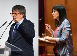 Carles Puigdemont i Sílvia Orriols (Jordi Borràs, Sara Soteras - ACN)