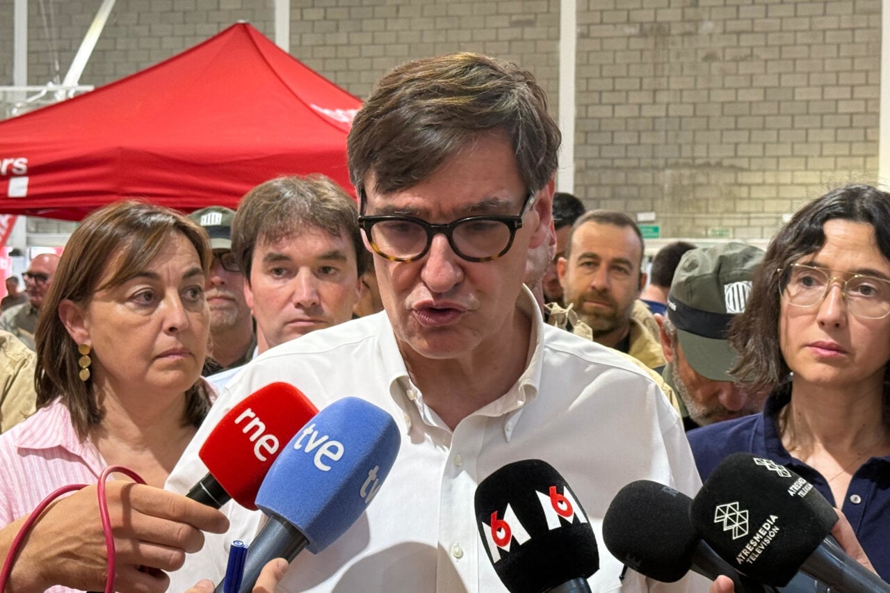 El president de la Generalitat parlant sobre ajudes per a la gestió dels boscos