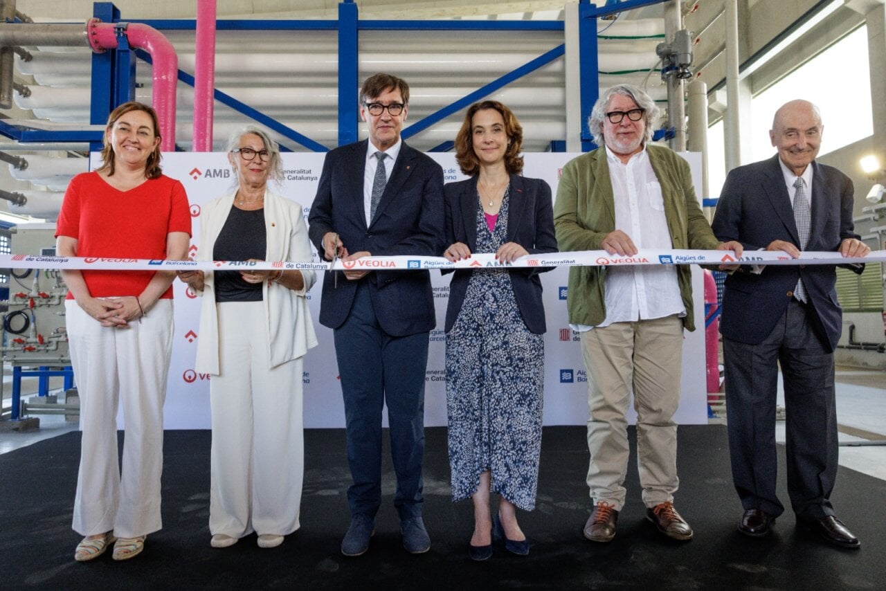 Inauguració de l'Estació de Tractament d'Aigua Potable a Sant Feliu de Llobregat