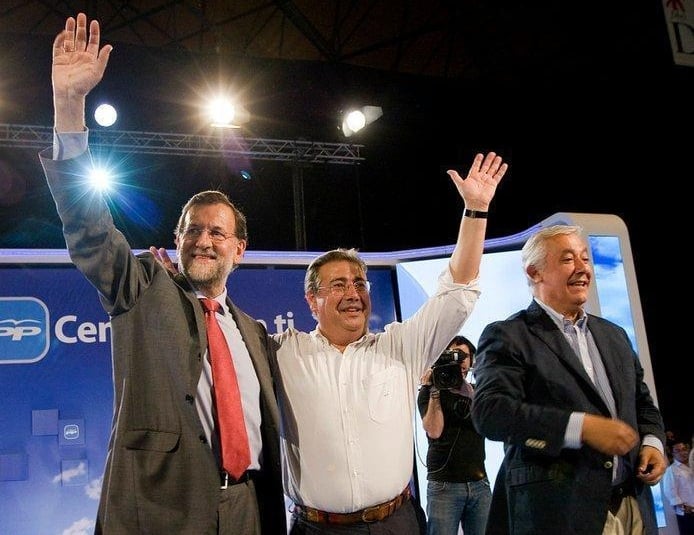 Mariano Rajoy, Juan Ignacio Zoido i Javier Arenas (PP)
