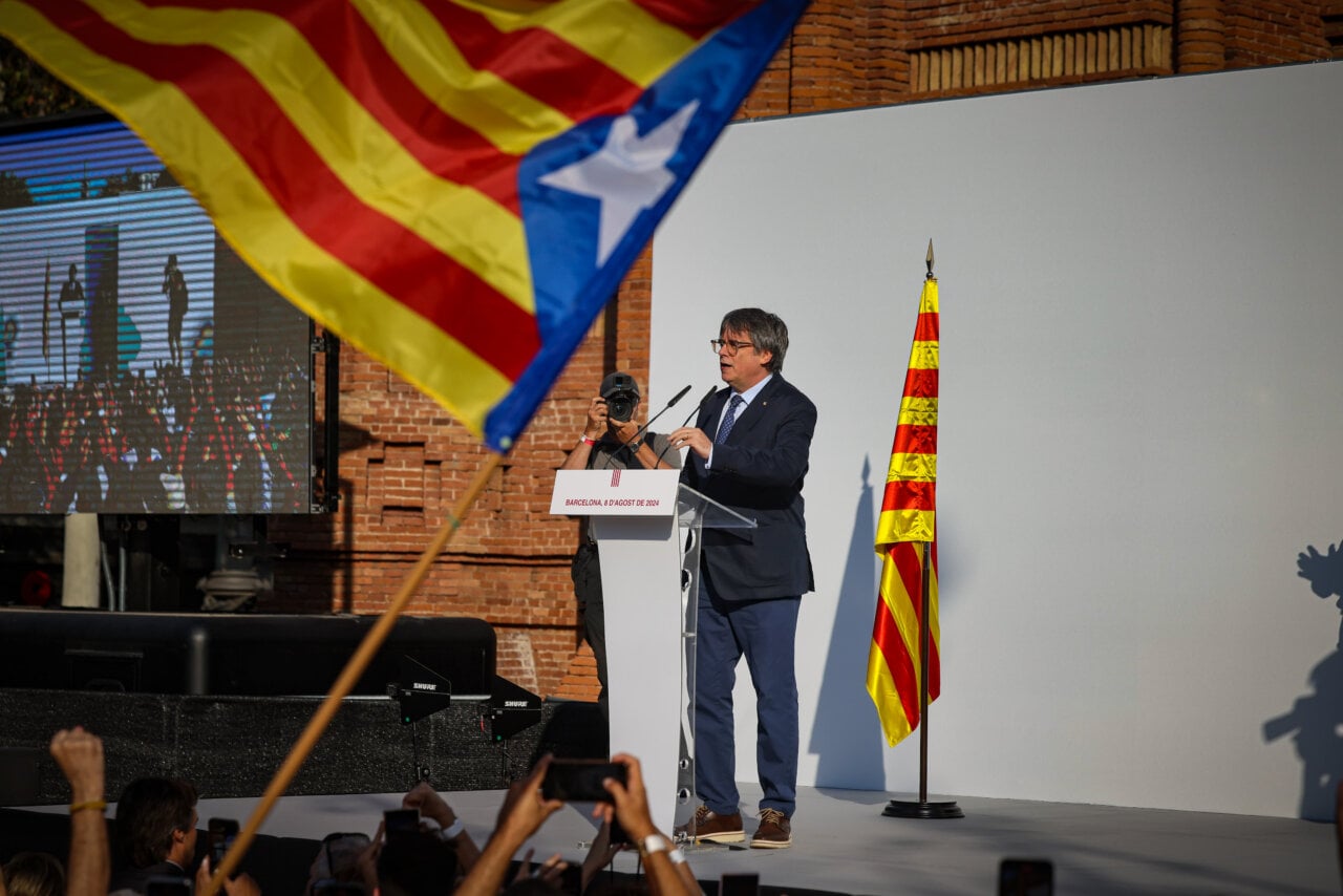 Carles Puigdemont a Barcelona l'agost de 2024