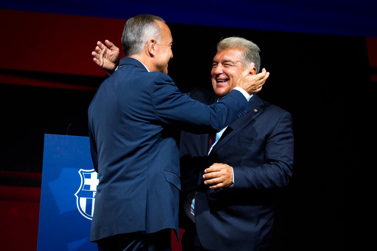 Rafel Yuste i Joan Laporta