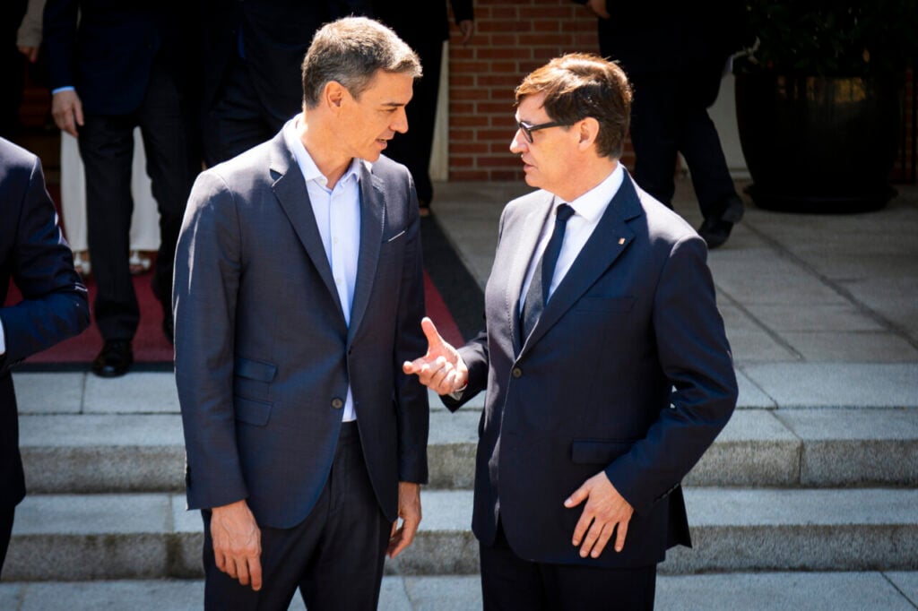 Salvador Illa i Pedro Sánchez a La Moncloa (ACN)