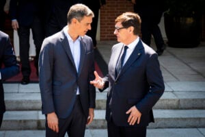 Salvador Illa i Pedro Sánchez a La Moncloa (ACN)