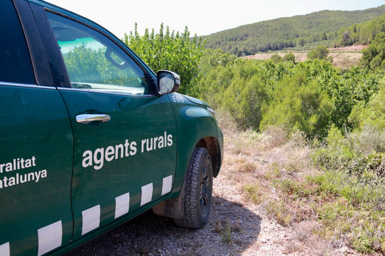 Un vehicle dels Agents Rurals al Montmell-Marmellar (Gemma Sánchez Bonel, ACN)