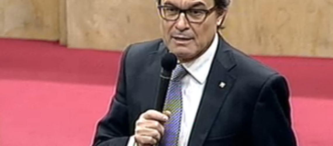 Artur Mas durant la sessió de Control parlamentària